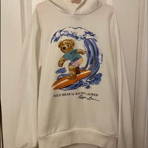 Big Boys Ralph Lauren Polo Bear Fleece Hoodie